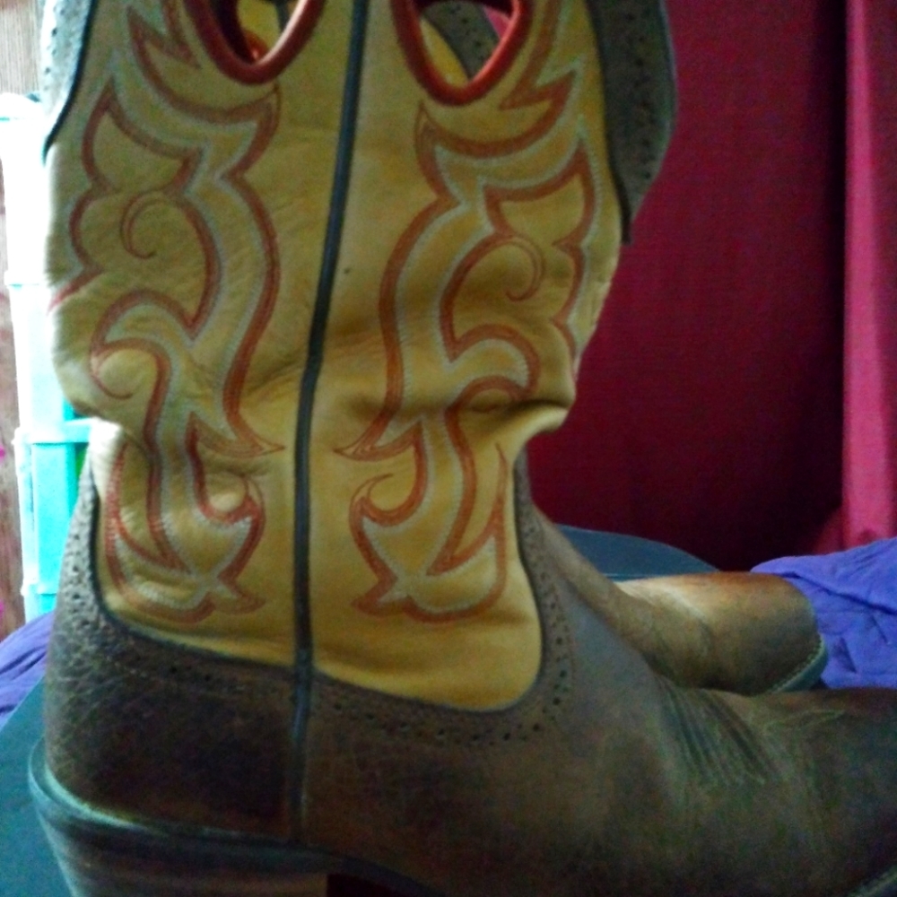 Ariat leather work boots